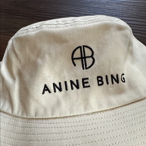 Anine Bing Cool Ivory Nicks Bucket Hat - Picture 3 of 9